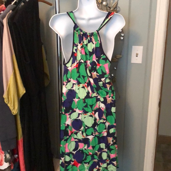 GAP green purple dress size small - Picture 2 of 3